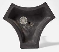 A Wedgwood Black Basalt Egyptian Revival Sphinx Monopodia Candleholder UK, early 19th century