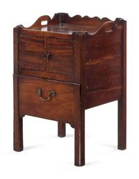A George III Mahogany Bedside Cupboard