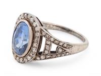 VICTORIAN, SAPPHIRE AND DIAMOND RING