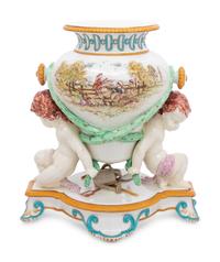 A Wedgwood Majolica Figural Vase