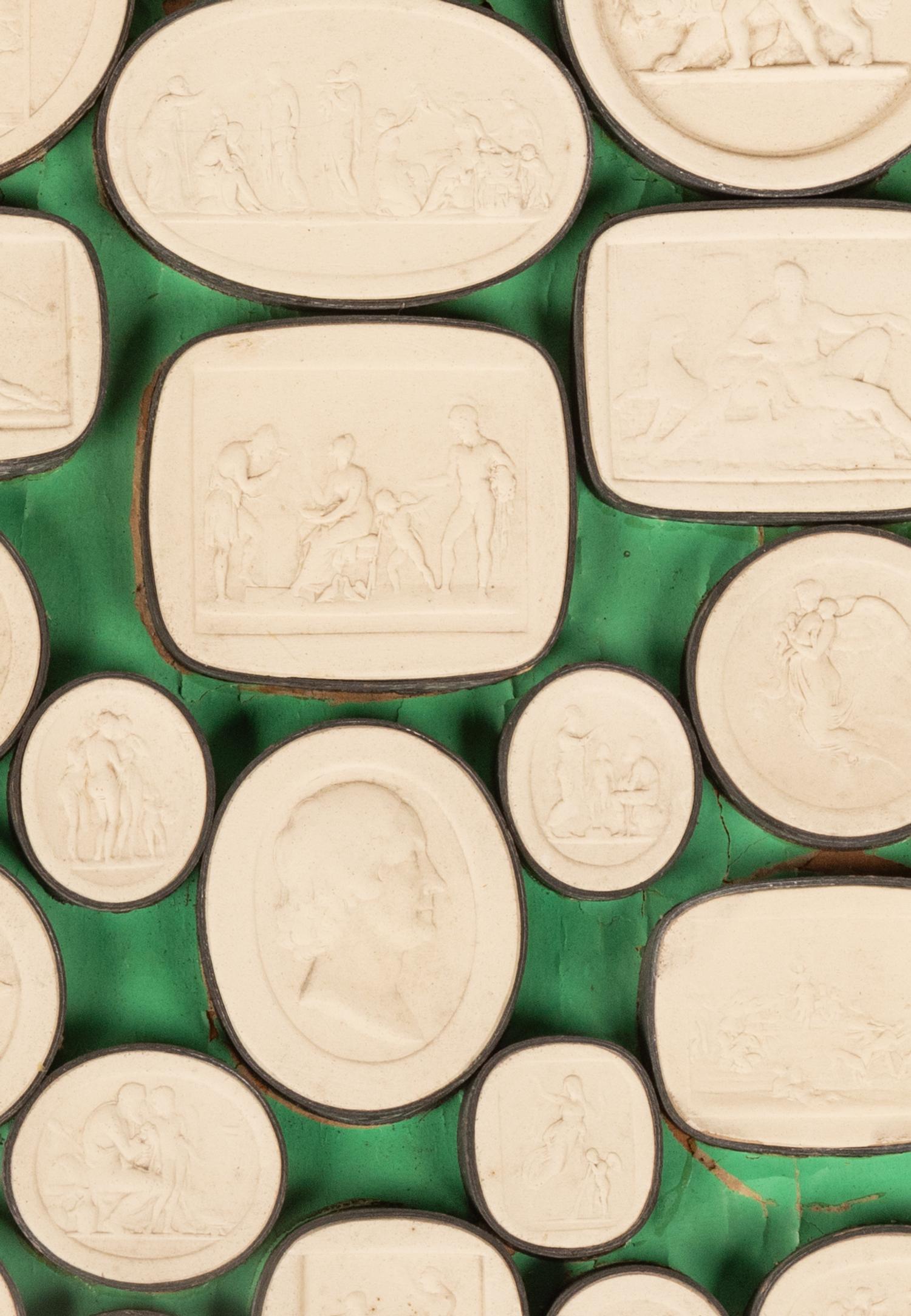 A Collection of Grand Tour Plaster Intaglios