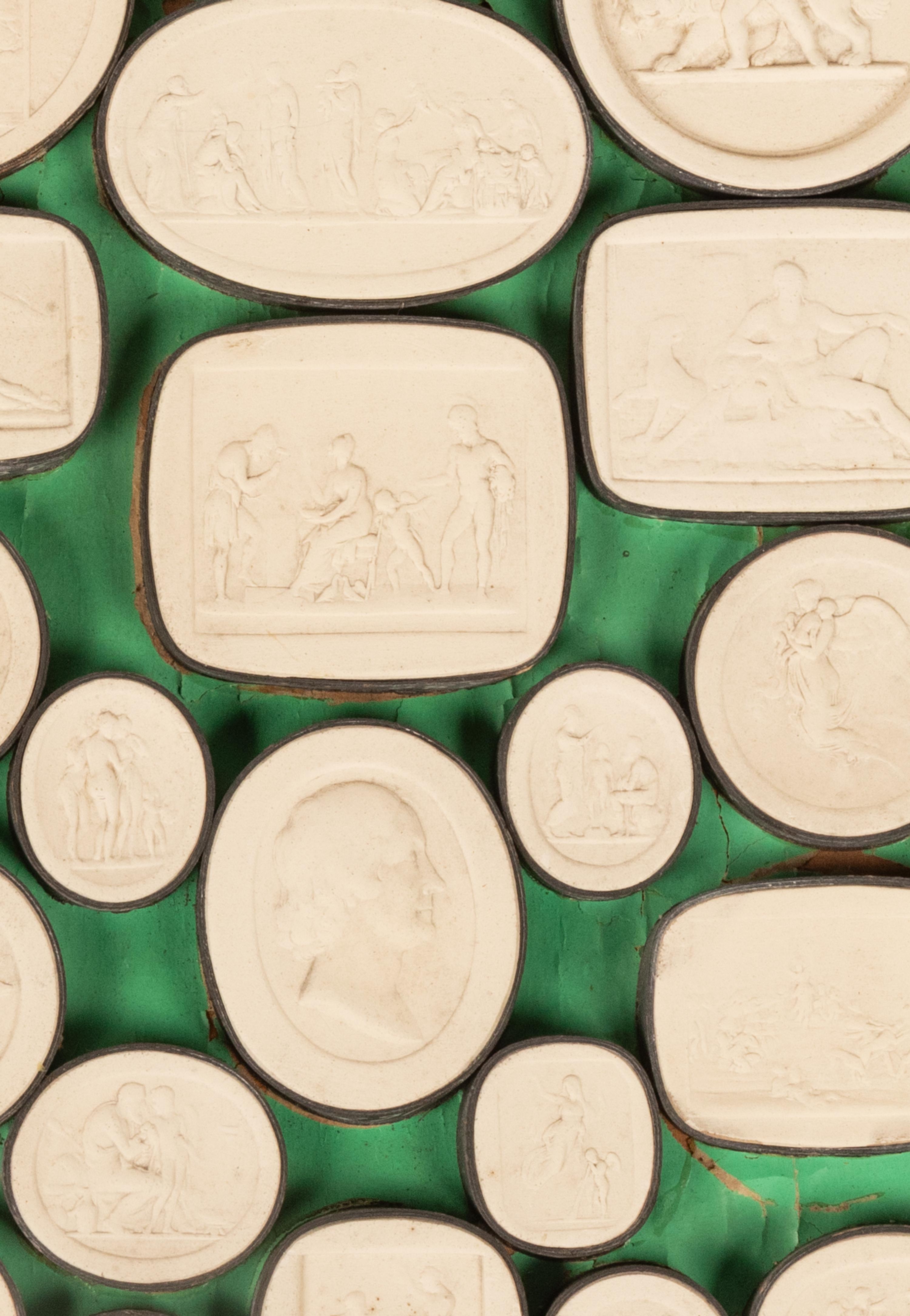 A Collection of Grand Tour Plaster Intaglios