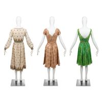 Three Vintage Designer Dresses: Two Ceil Chapman, One Teal Traina, 1960s