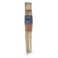 Sioux Beaded Hide Tobacco Bag