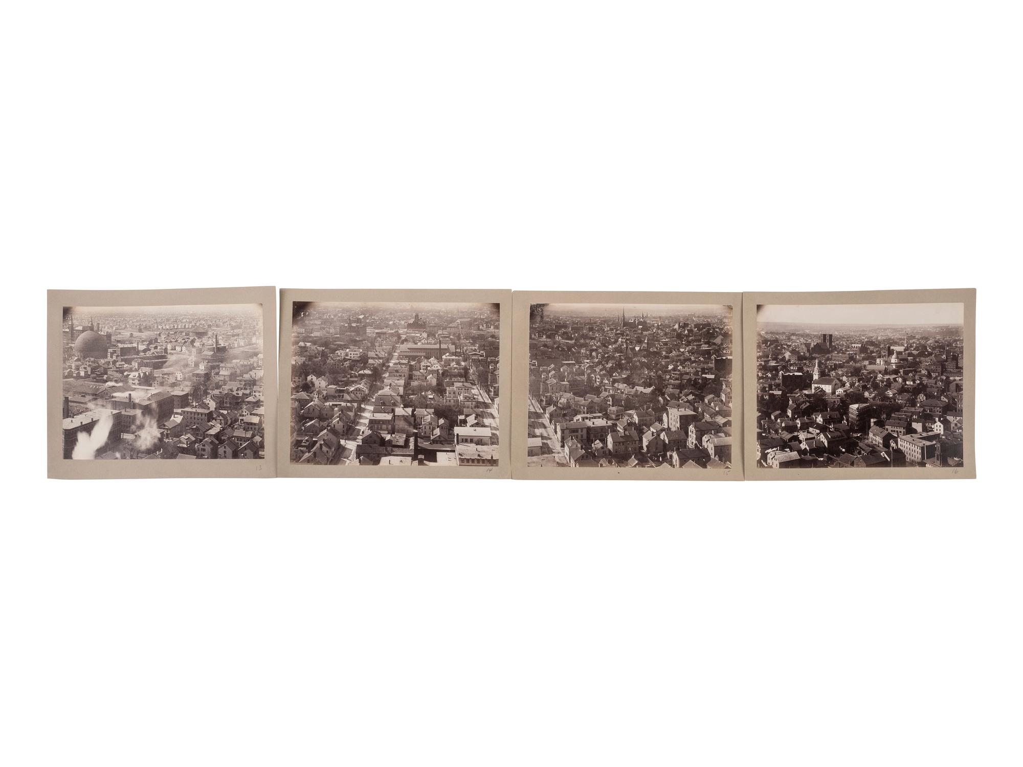 Rhode Island Extraordinary 20 Part Photo Panorama of Providence, circa 1880-90.