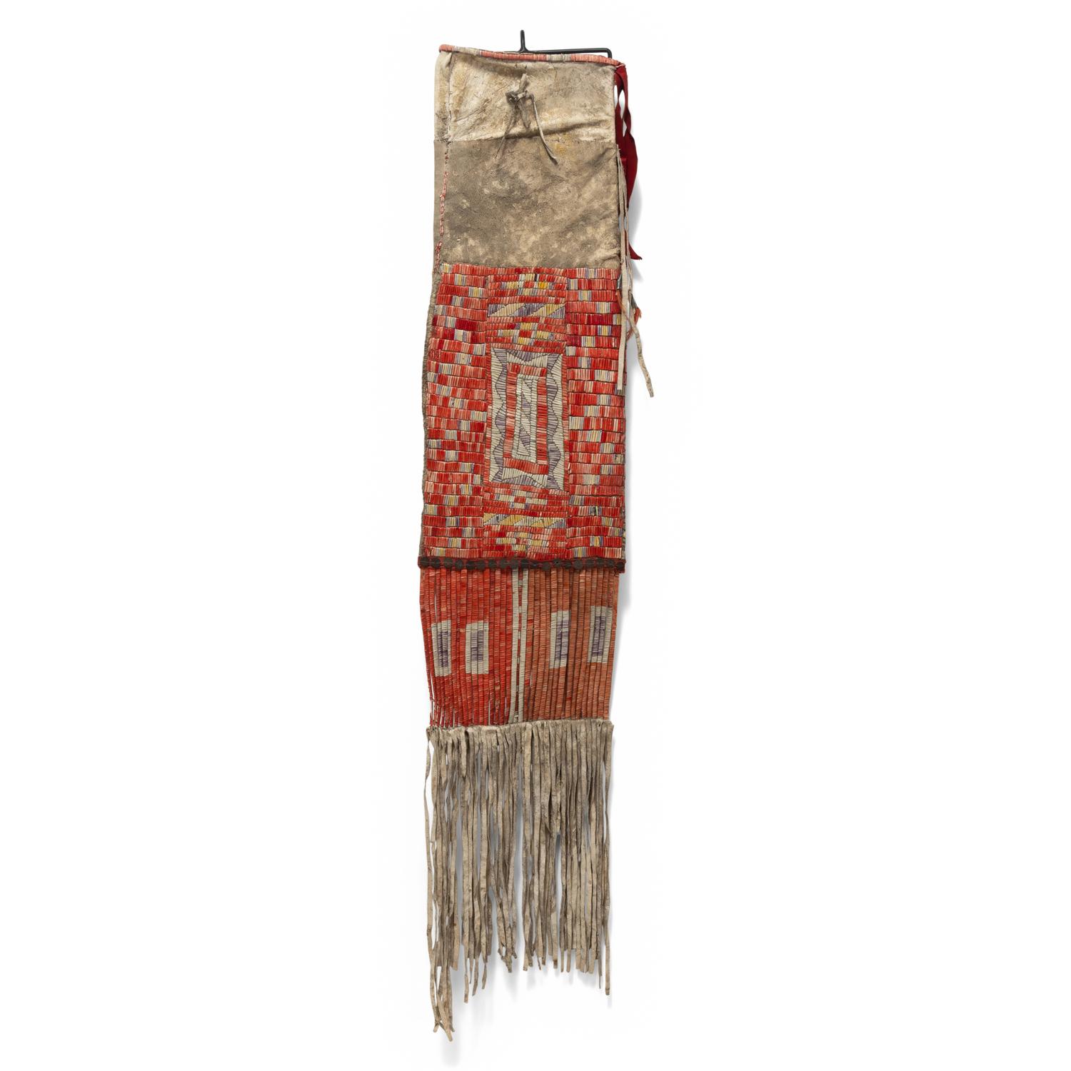 Mandan Quilled Hide Tobacco Bag