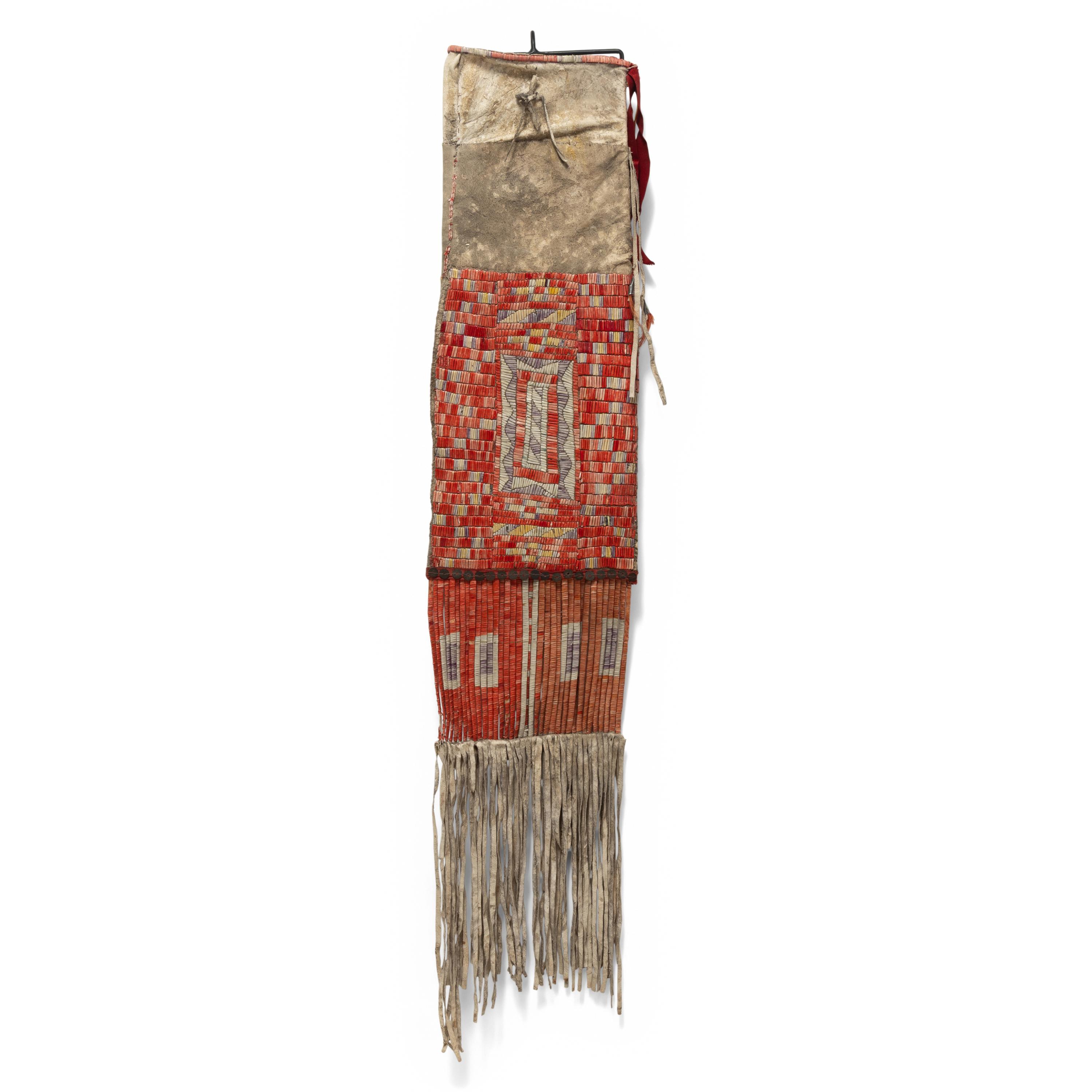 Mandan Quilled Hide Tobacco Bag