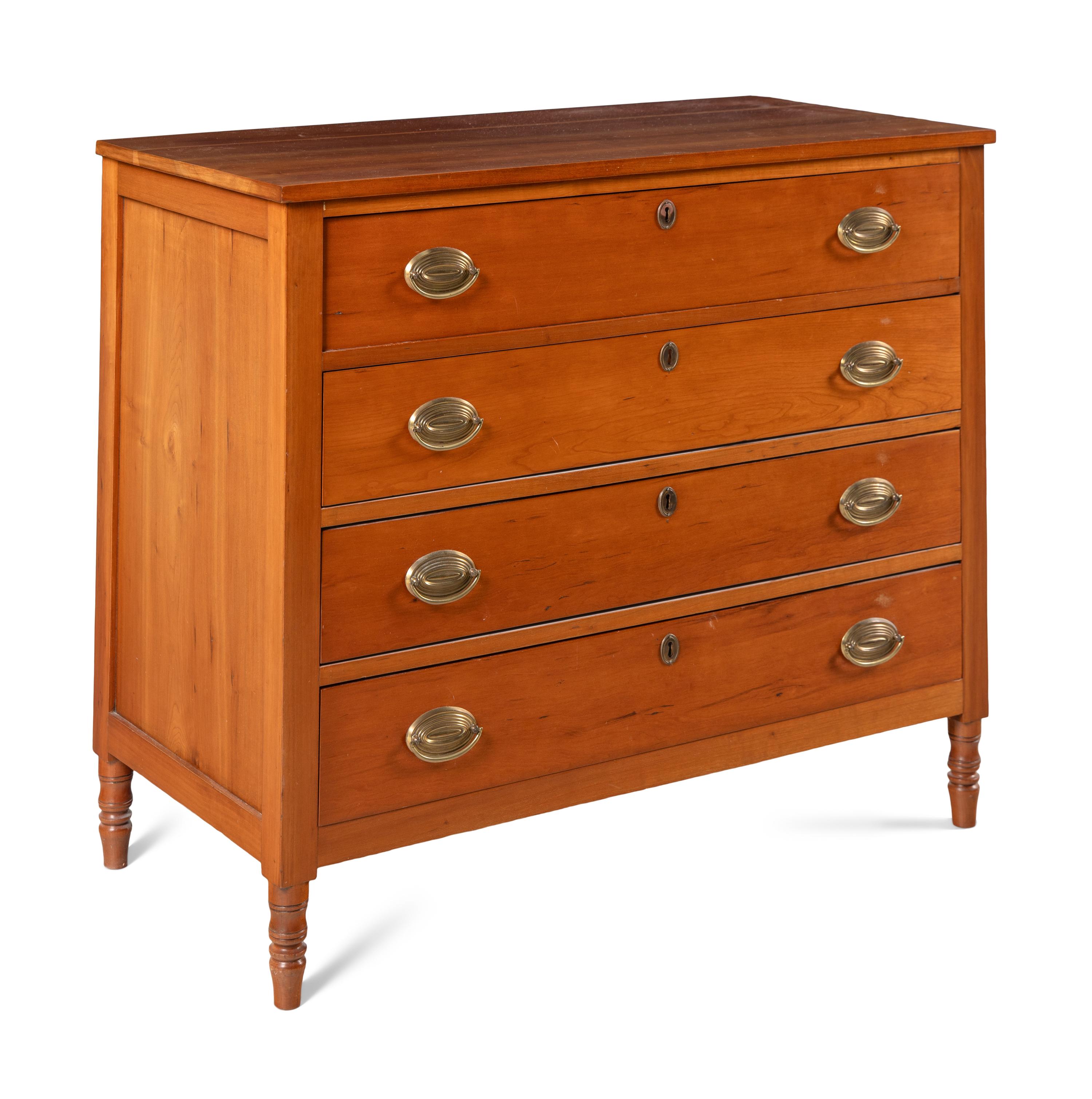 A Federal Cherrywood Chest of Drawers