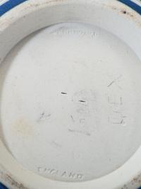 Five Wedgwood Blue Jasperware Articles