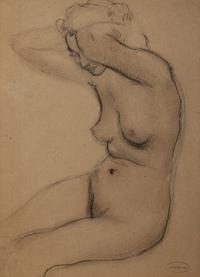 A Group of Three Nude Studies