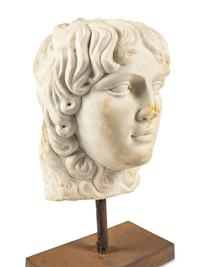 A Continental Marble Portrait Head