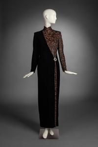 Bob Mackie Velvet and Lace Dress, 1980-90s