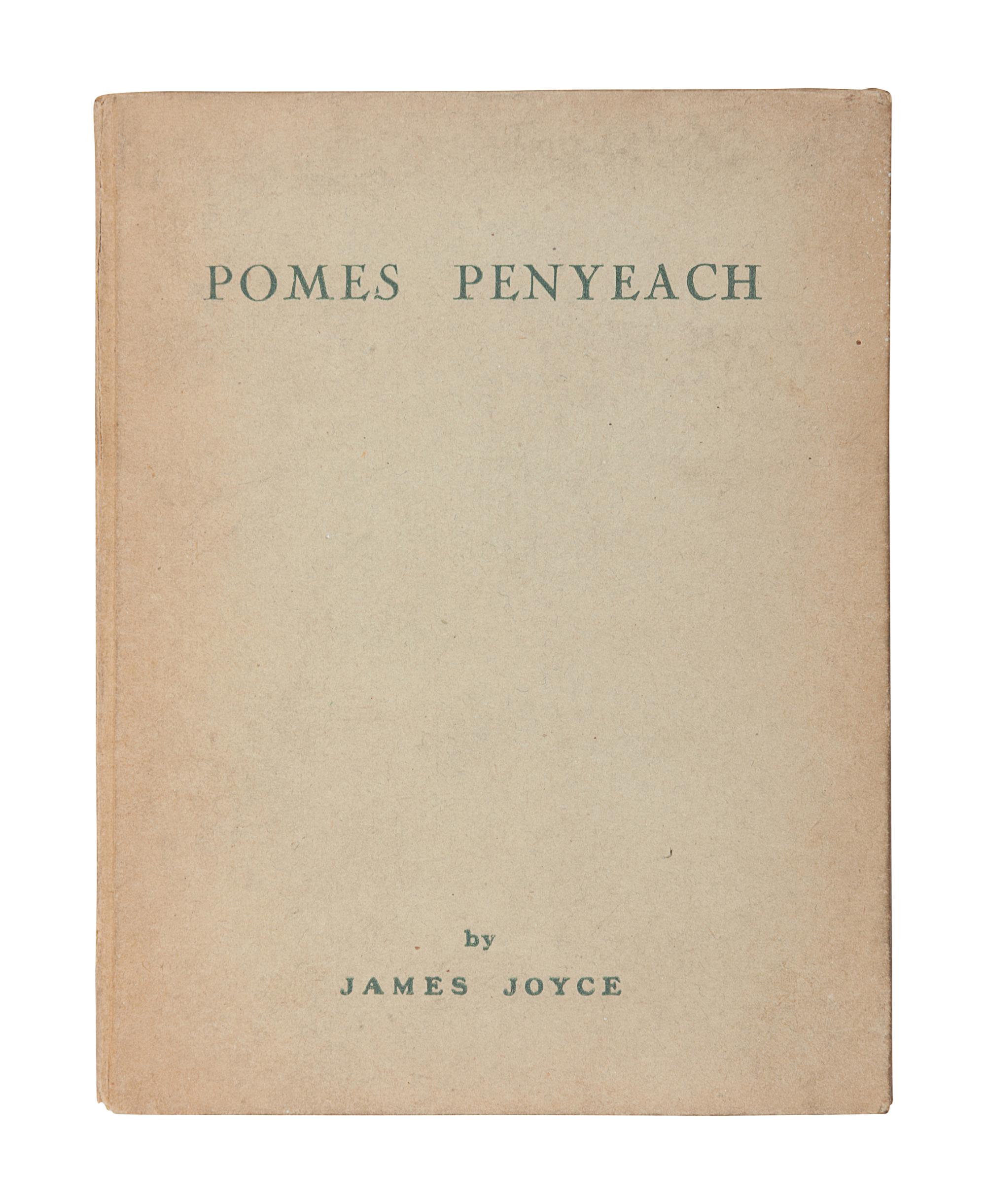 JOYCE, James (1882-1941). Pomes Penyeach . Paris: Shakespeare and Company, 1927.