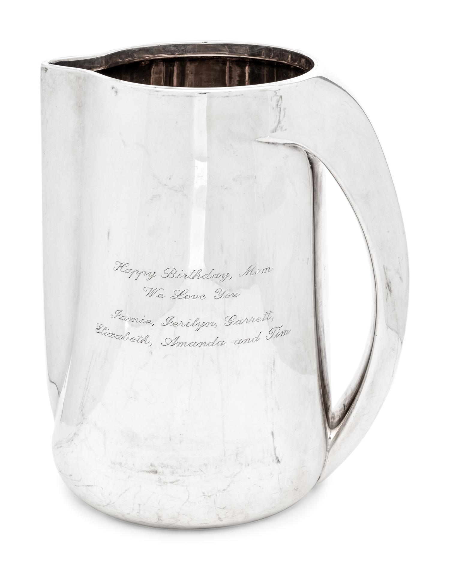An Elsa Peretti for Tiffany and Co. Silver Pitcher