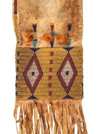 Cheyenne Beaded Hide Tobacco Bag