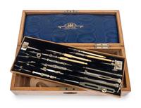 Six Cased Sets of Drawing Instruments