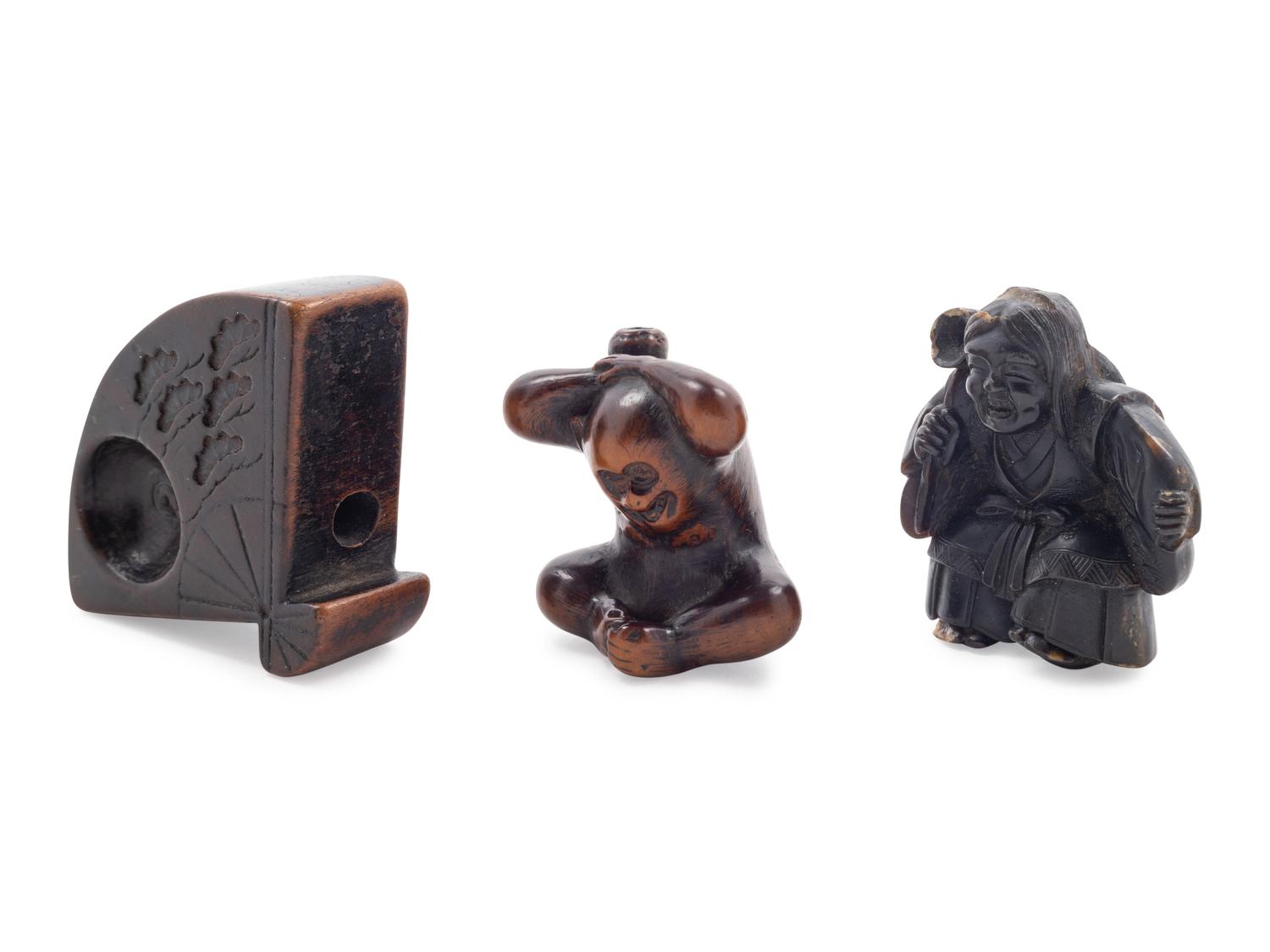 Three Japanese Netsuke