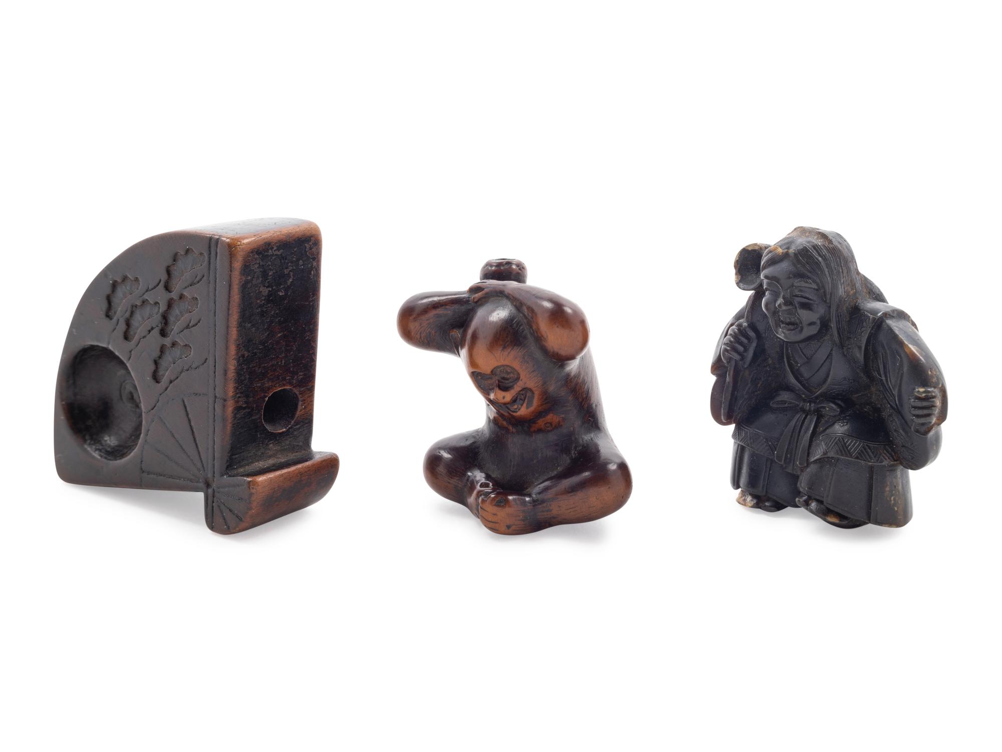 Three Japanese Netsuke