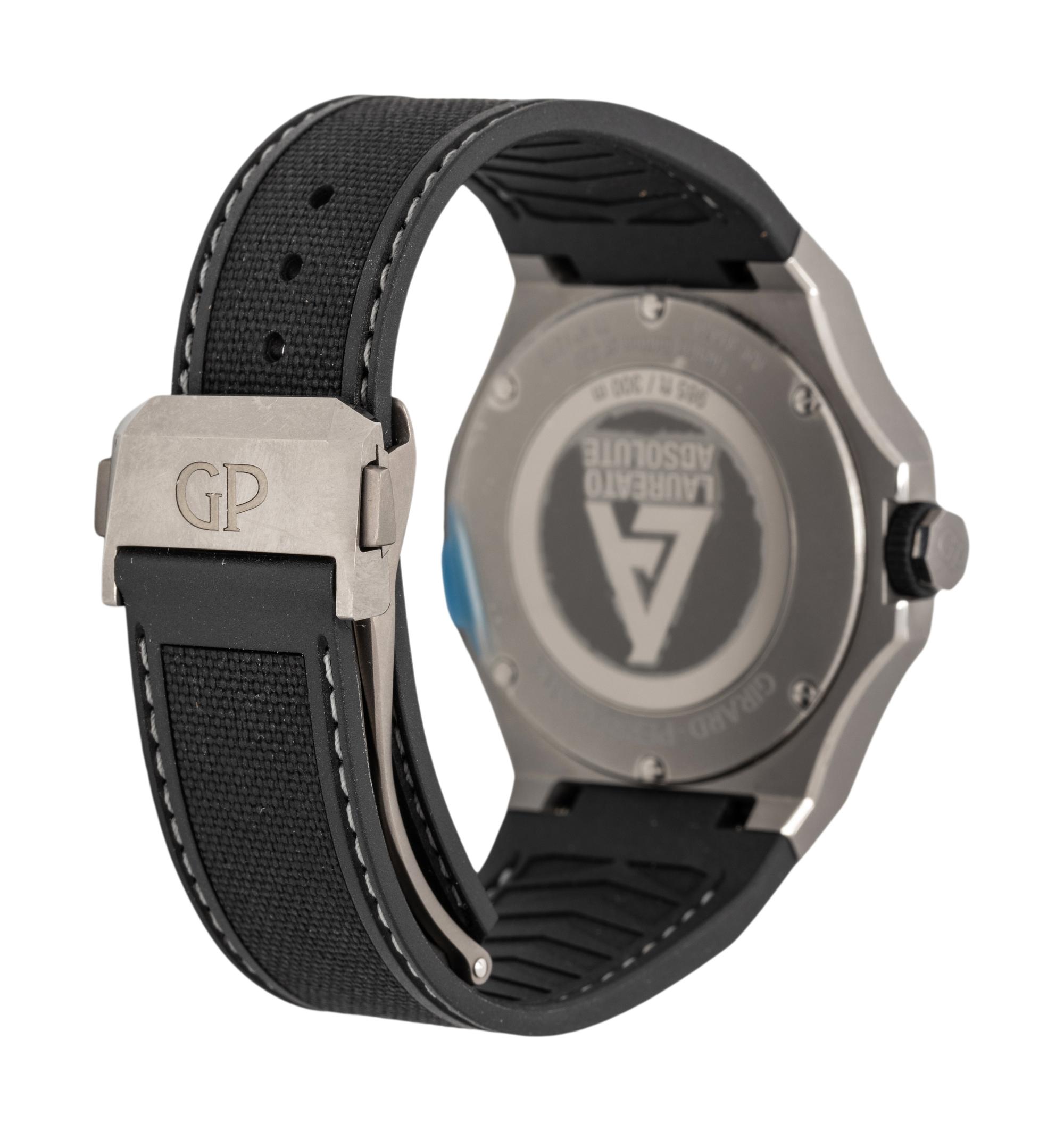 GIRARD-PERREGAUX, TITANIUM 'LAUREATO ABSOLUTE' LIMITED EDITION WATCH, BOX & PAPERS
