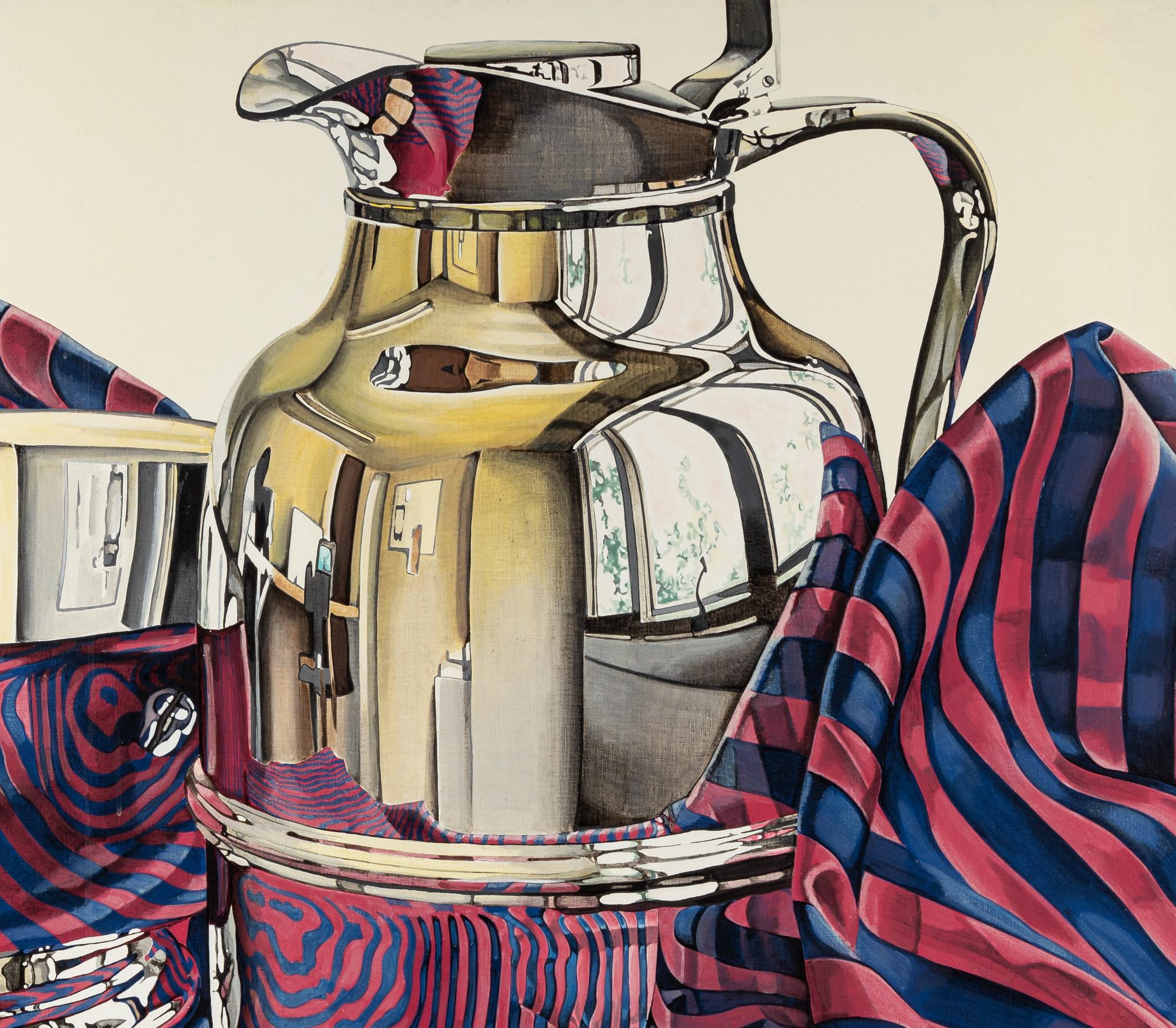 Still Life with Red & Blue Stripes , 1977