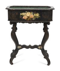 A Victorian Paint-Decorated Jardinière Table