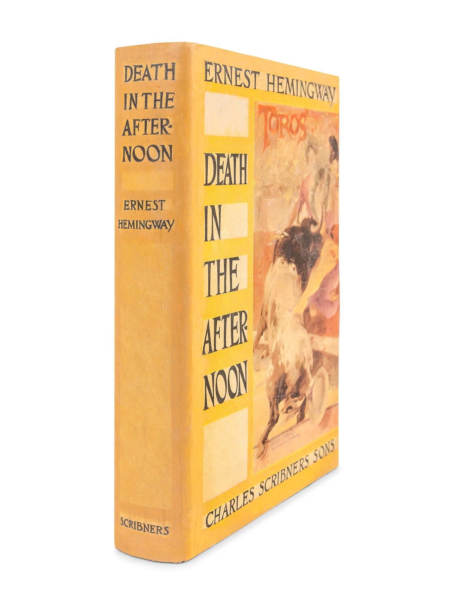 HEMINGWAY, Ernest (1899-1961). Death in the Afternoon. New York: Scribner's, 1932.
