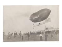 [AVIATION]. A group of 34 RPPCs & photographs of early airplanes and dirigibles.