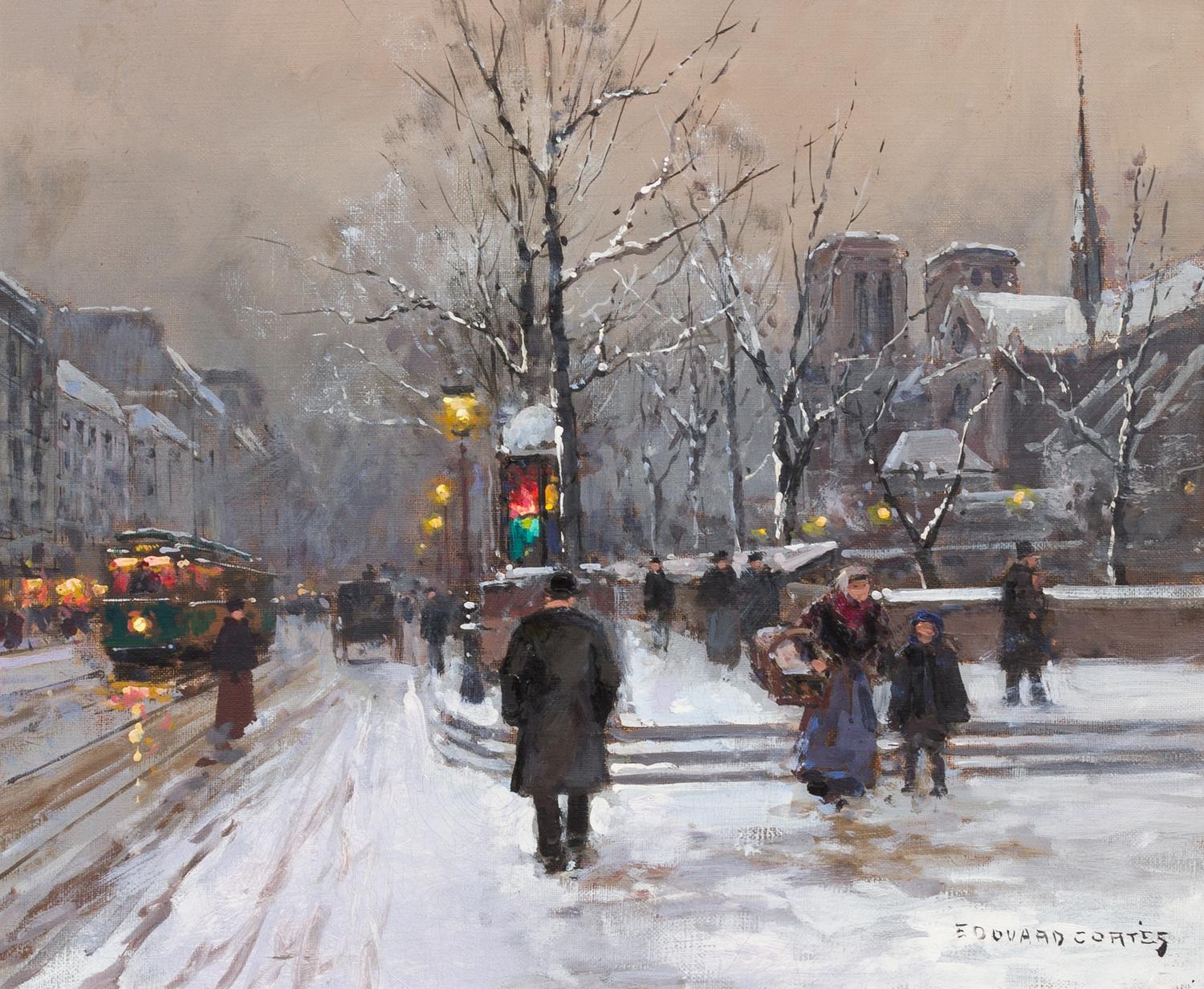 Edouard Leon Cortes, (French, 1882-1969), Quai Montebello