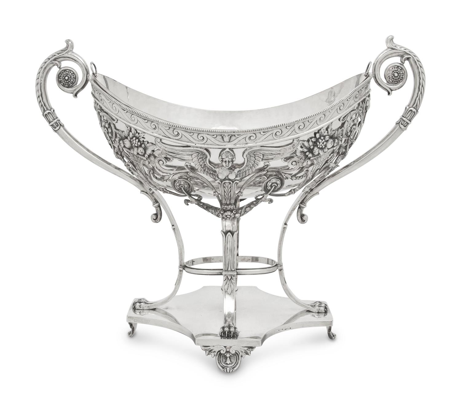 A German Silver Centerpiece Basket