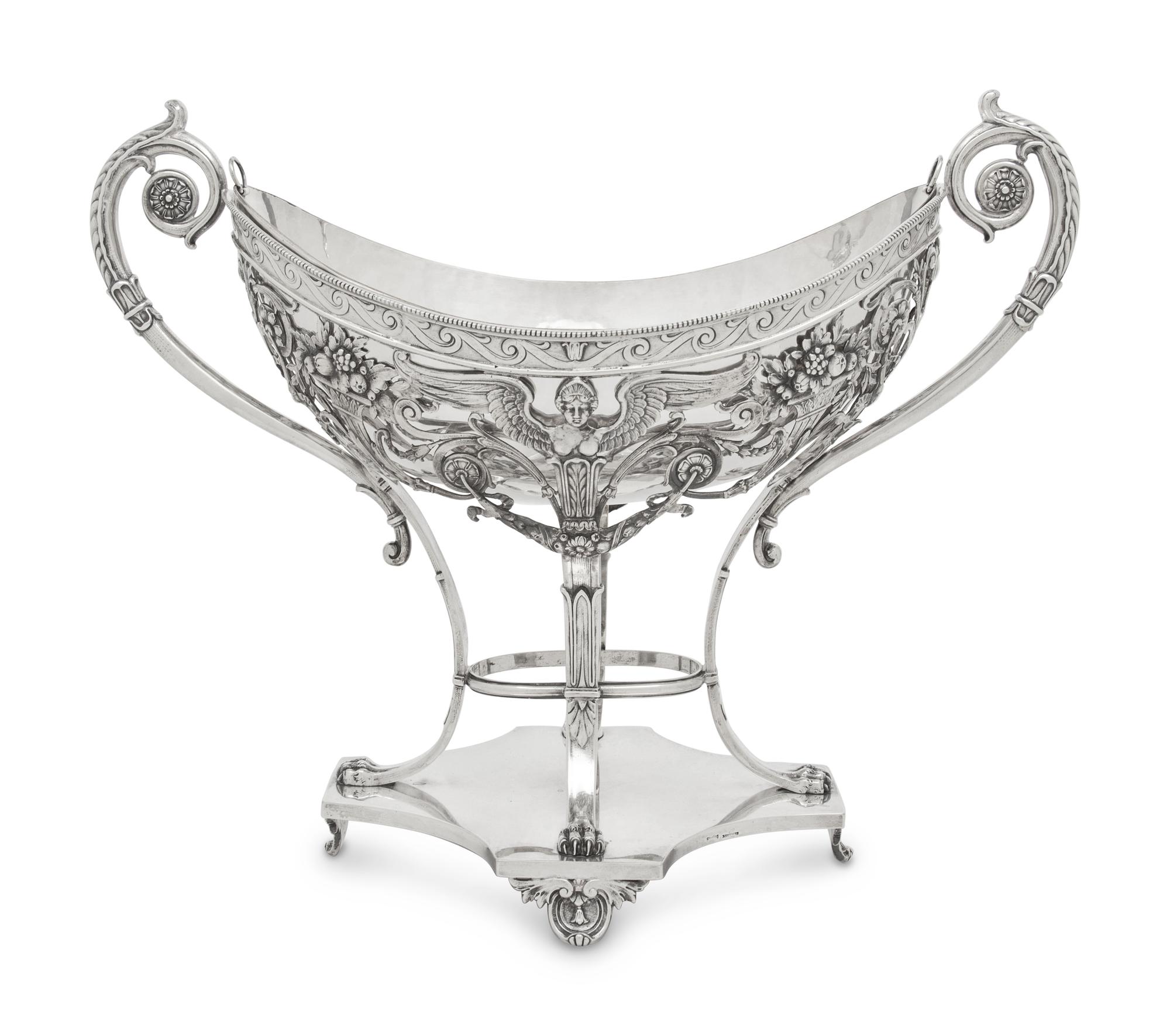 A German Silver Centerpiece Basket