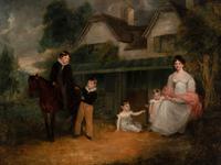 Elizabeth M. Mason and Children, c. 1825
