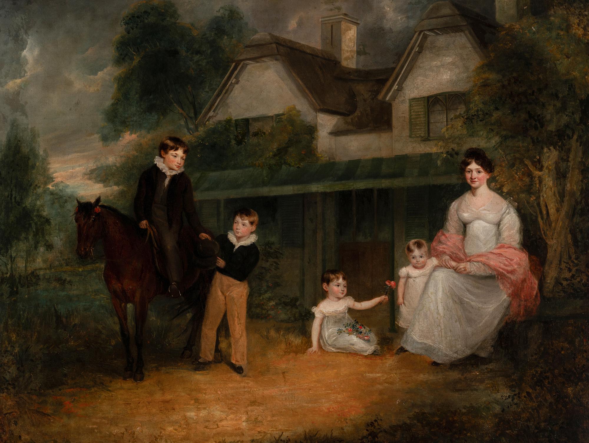 Elizabeth M. Mason and Children, c. 1825
