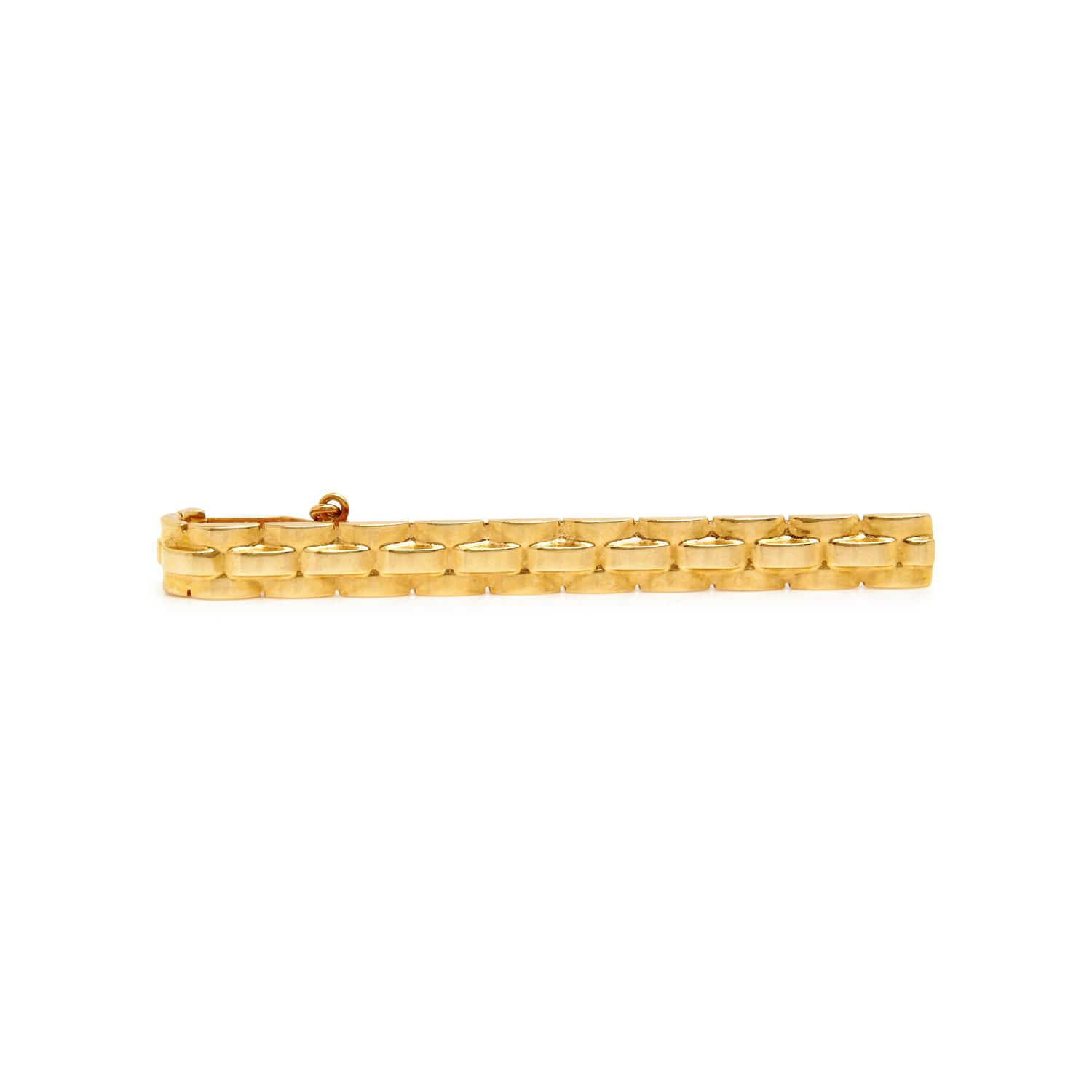 COLLECTION OF SIGNED YELLOW GOLD TIE BARS