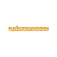 COLLECTION OF SIGNED YELLOW GOLD TIE BARS