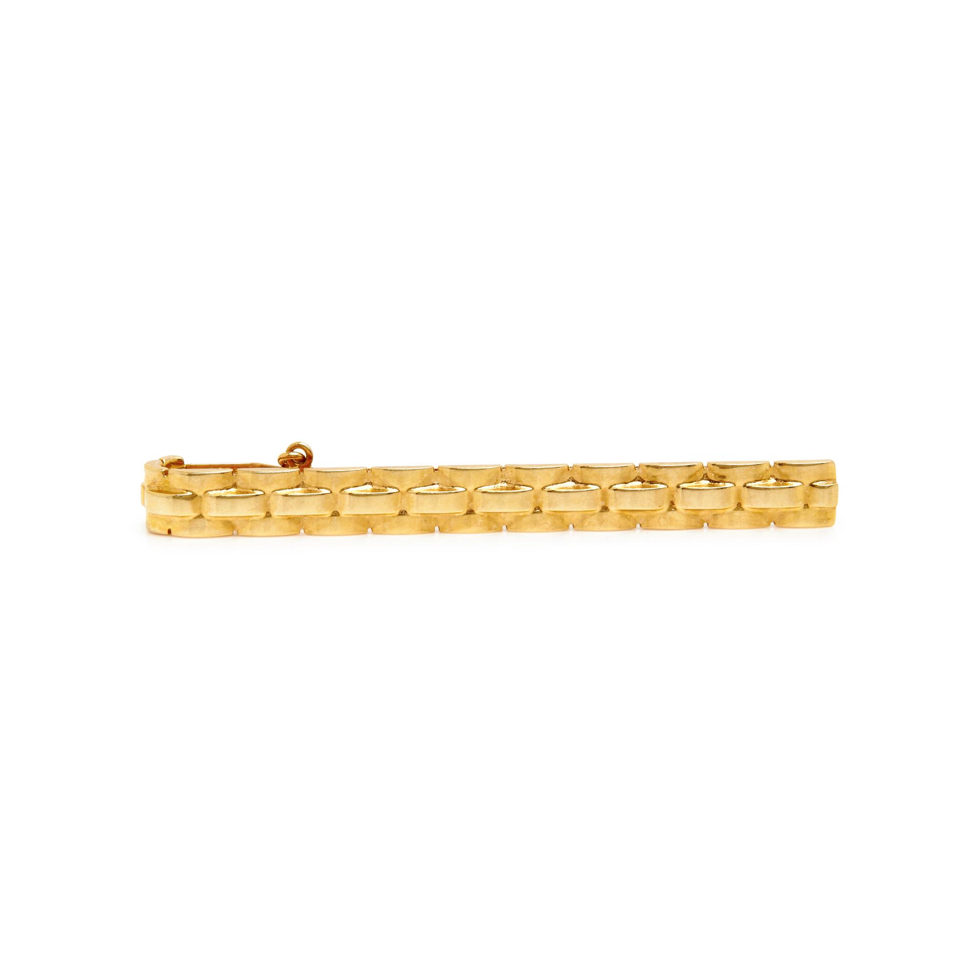 COLLECTION OF SIGNED YELLOW GOLD TIE BARS