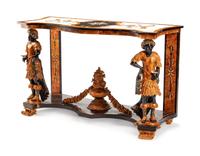 An Italian Specimen Marble Console Table