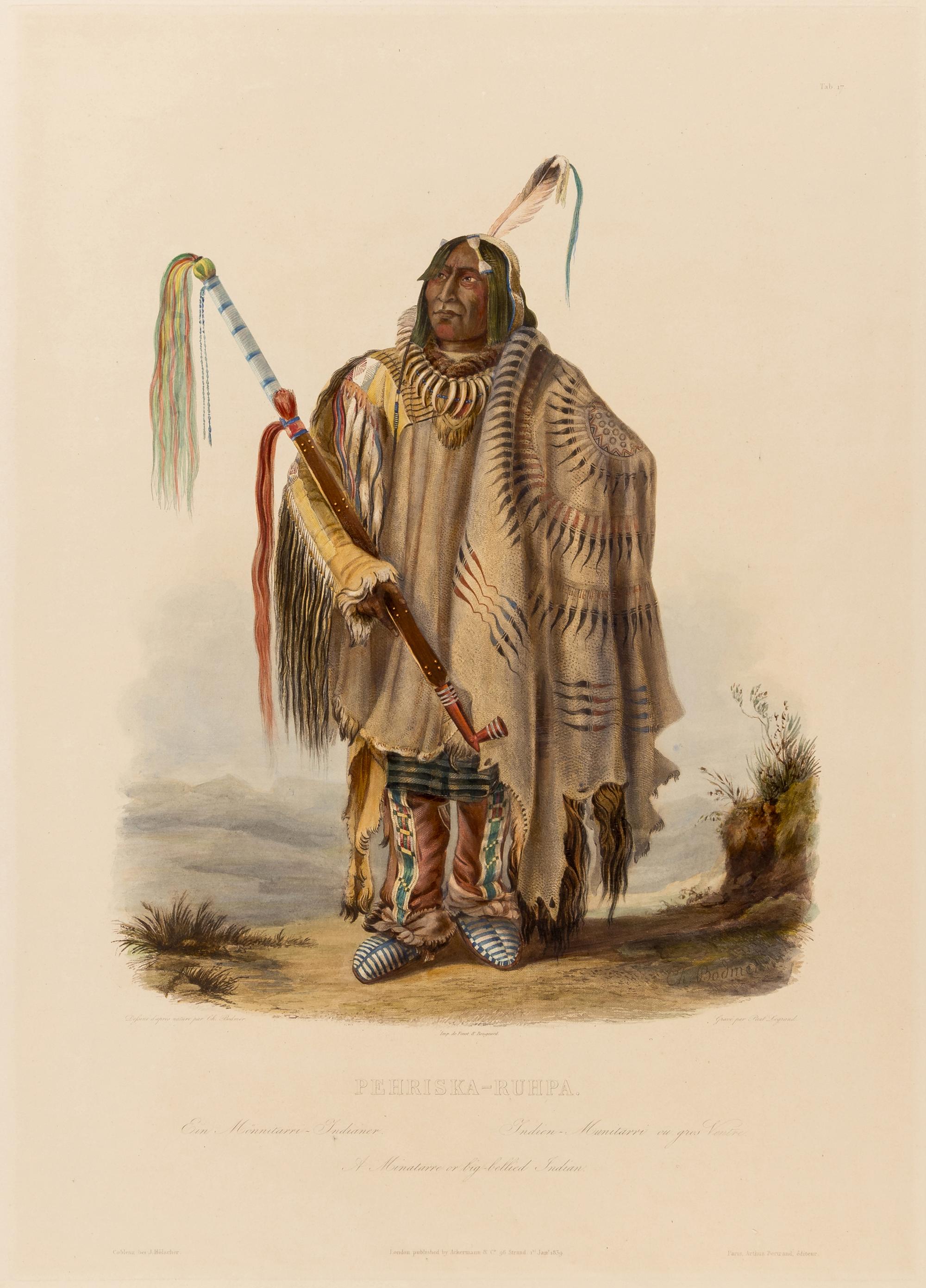 Karl Bodmer (Swiss/French 1809-1893), Set of Four Prints