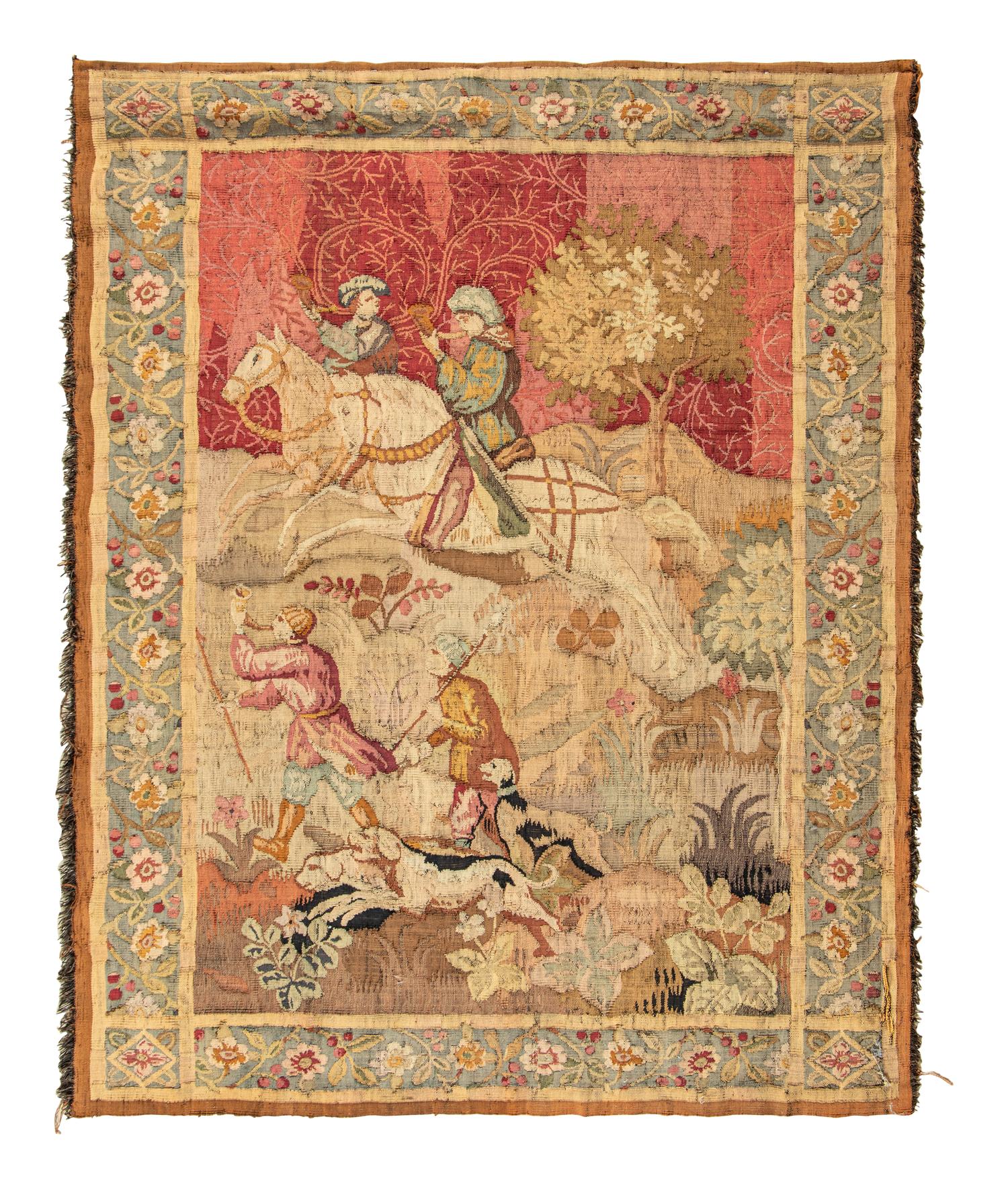 A Continental Wool Tapestry