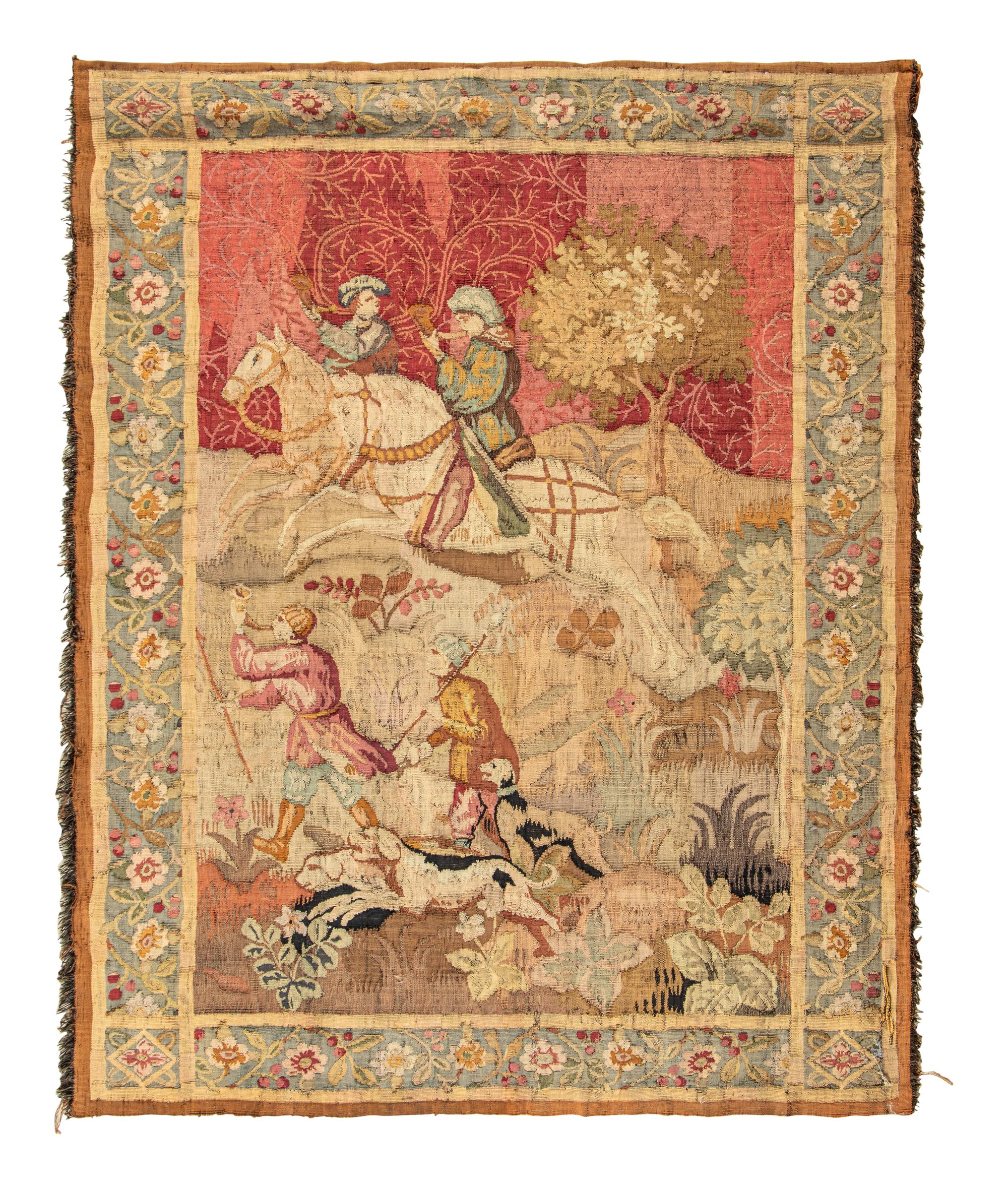 A Continental Wool Tapestry