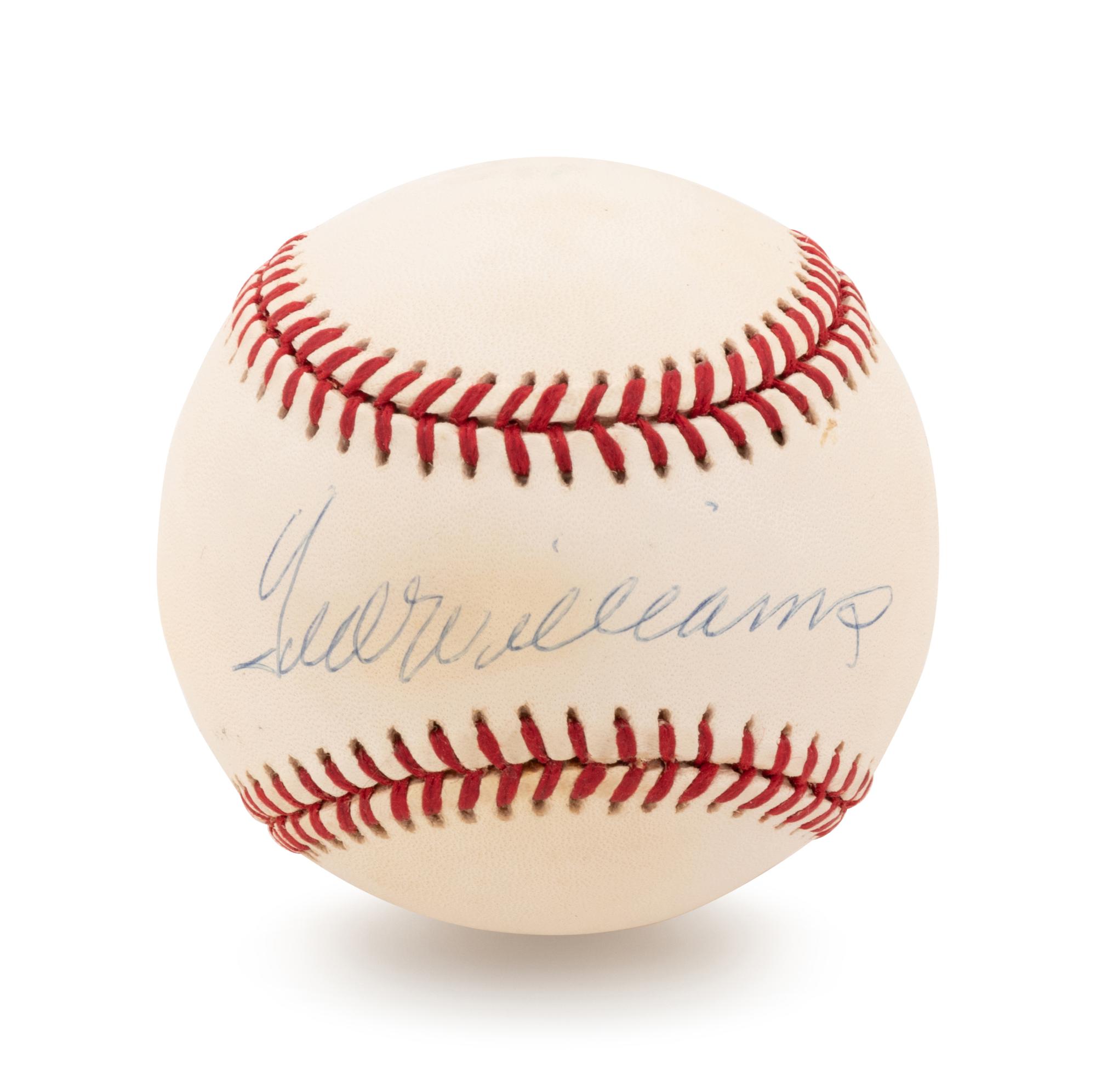 A Ted Williams Signed Baseball