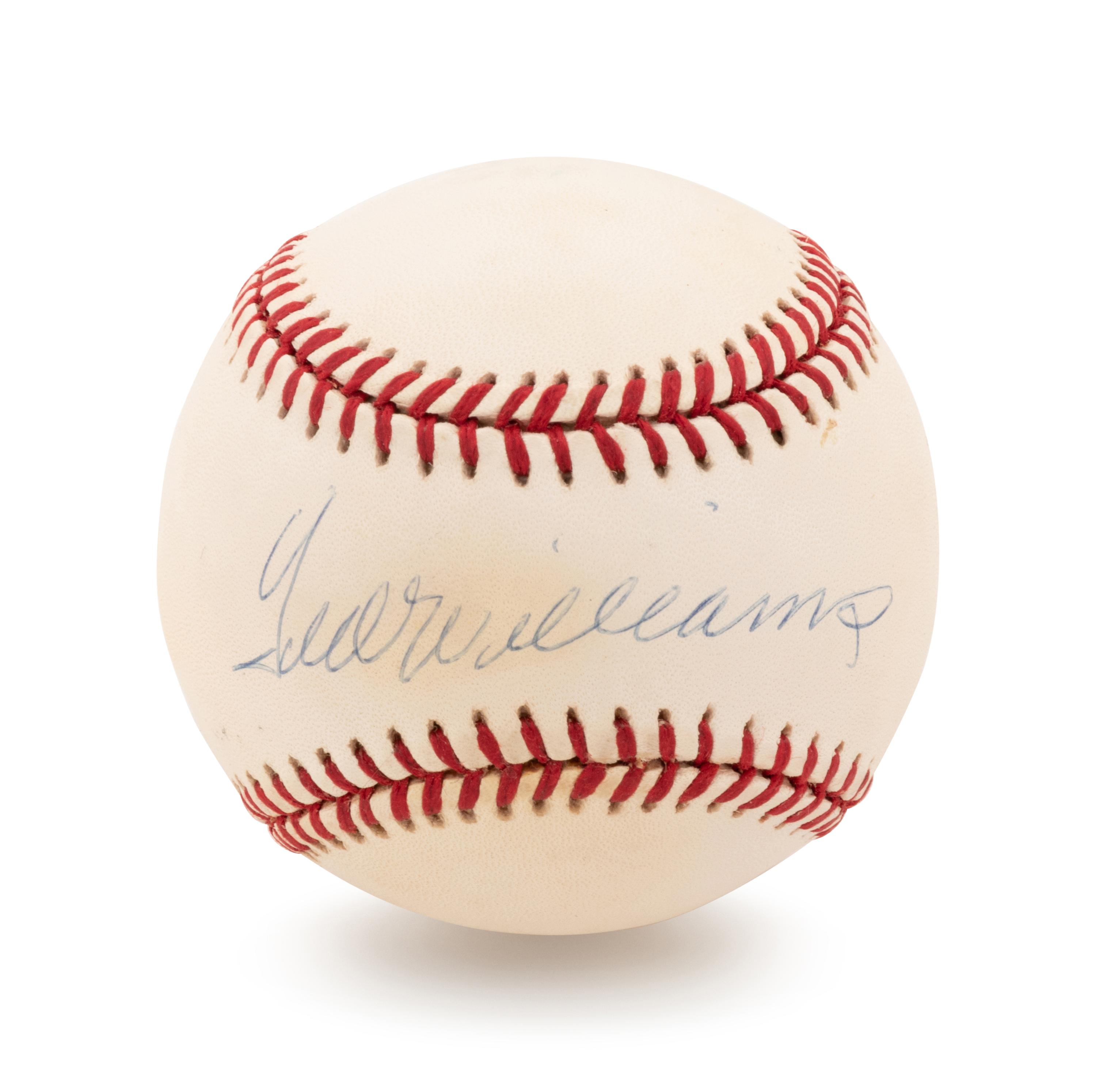 A Ted Williams Signed Baseball