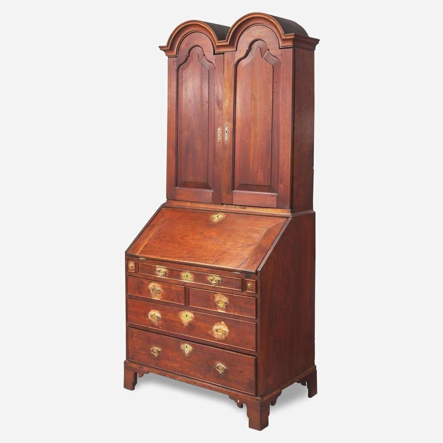 The John Bartram Queen Anne double dome walnut desk and bookcase Southeastern Pennsylvania, circa 1750