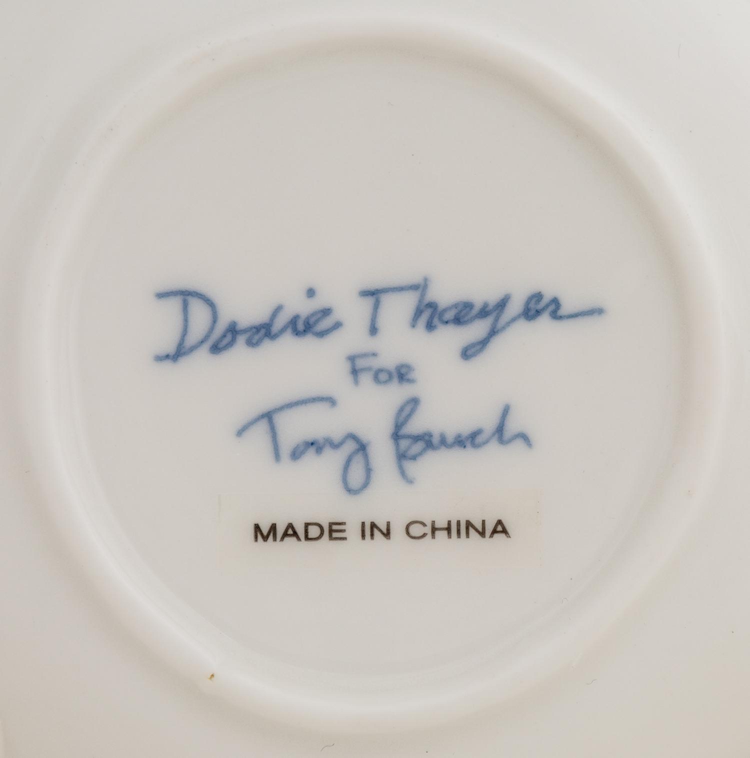 A Dodie Thayer for Tory Burch Lettuce Ware Dinner Service