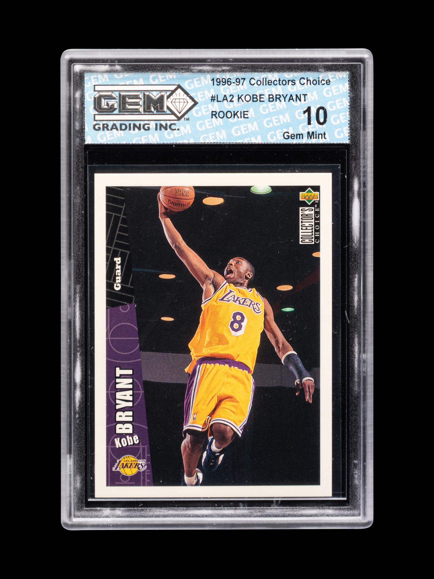 A Group of 1996-97 Upper Deck Collector's Choice Kobe Bryant Rookie Basketball Cards,