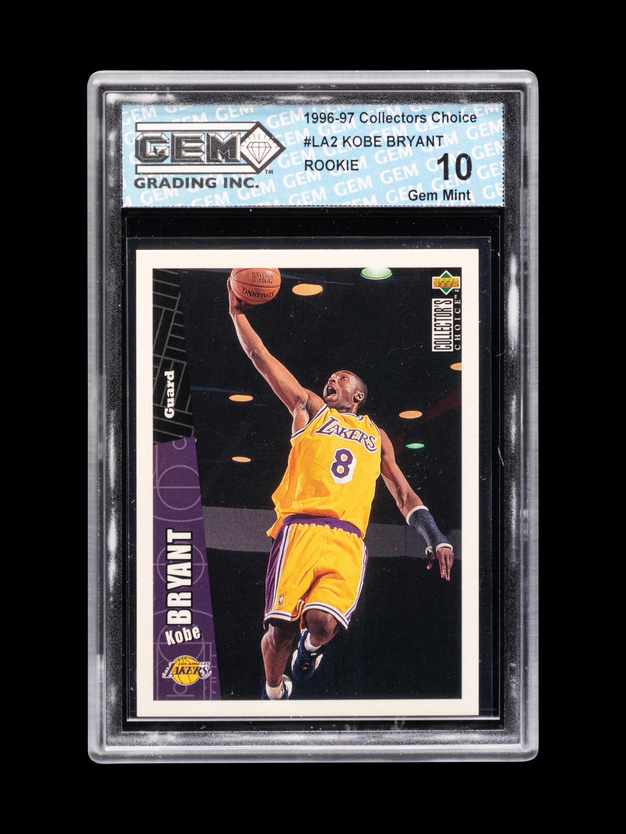 A Group of 1996-97 Upper Deck Collector's Choice Kobe Bryant Rookie Basketball Cards,