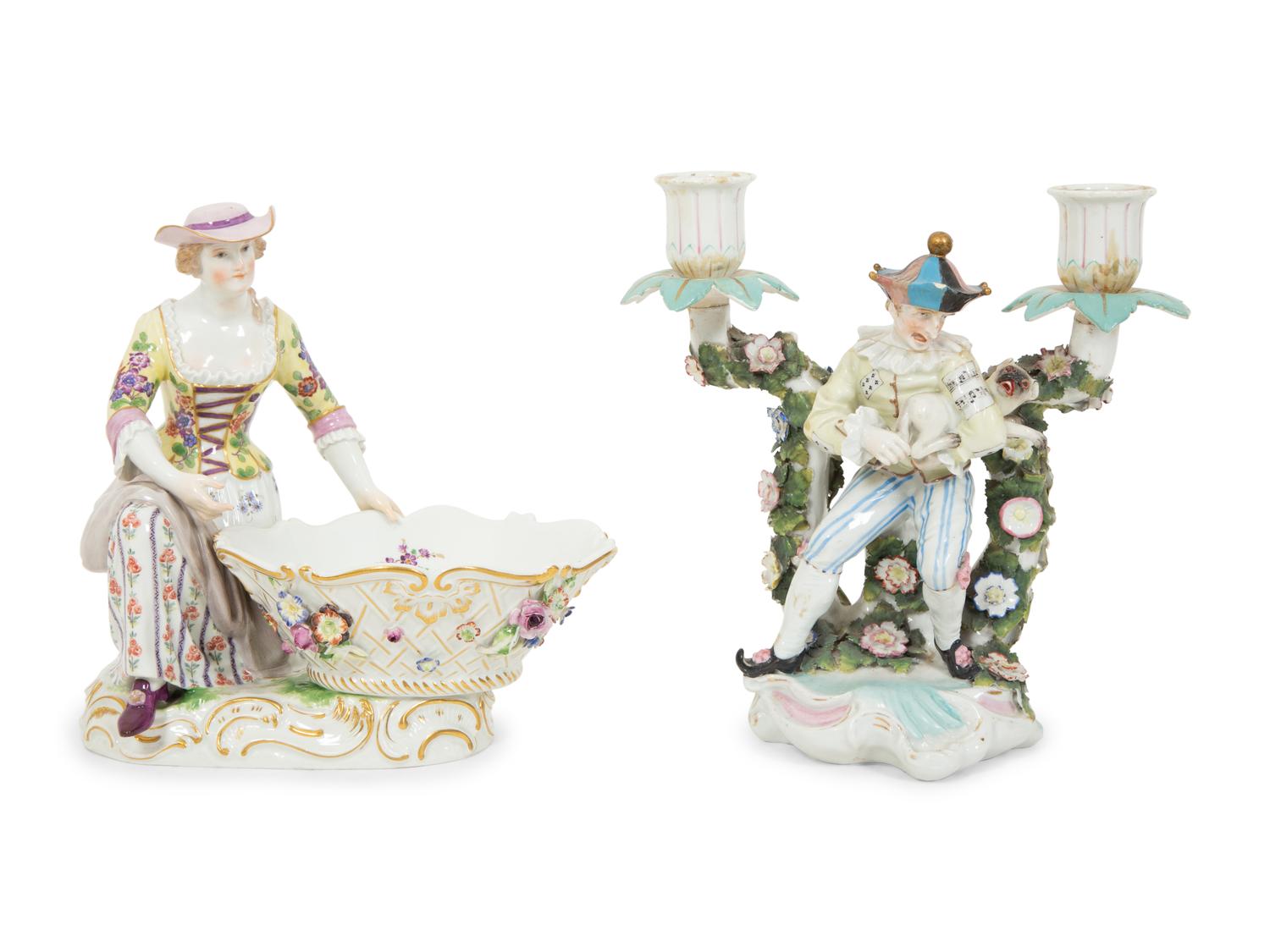 Two Dresden Porcelain Figurines