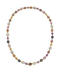SAPPHIRE AND DIAMOND NECKLACE