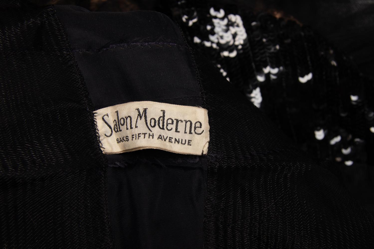 Sophie Gimbel for Salon Moderne Black Dress, 1946