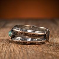 Navajo Silver and Turquoise Cuff Bracelet
