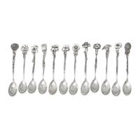 A Set of Twelve Tiffany and Co. Silver Demitasse Spoons